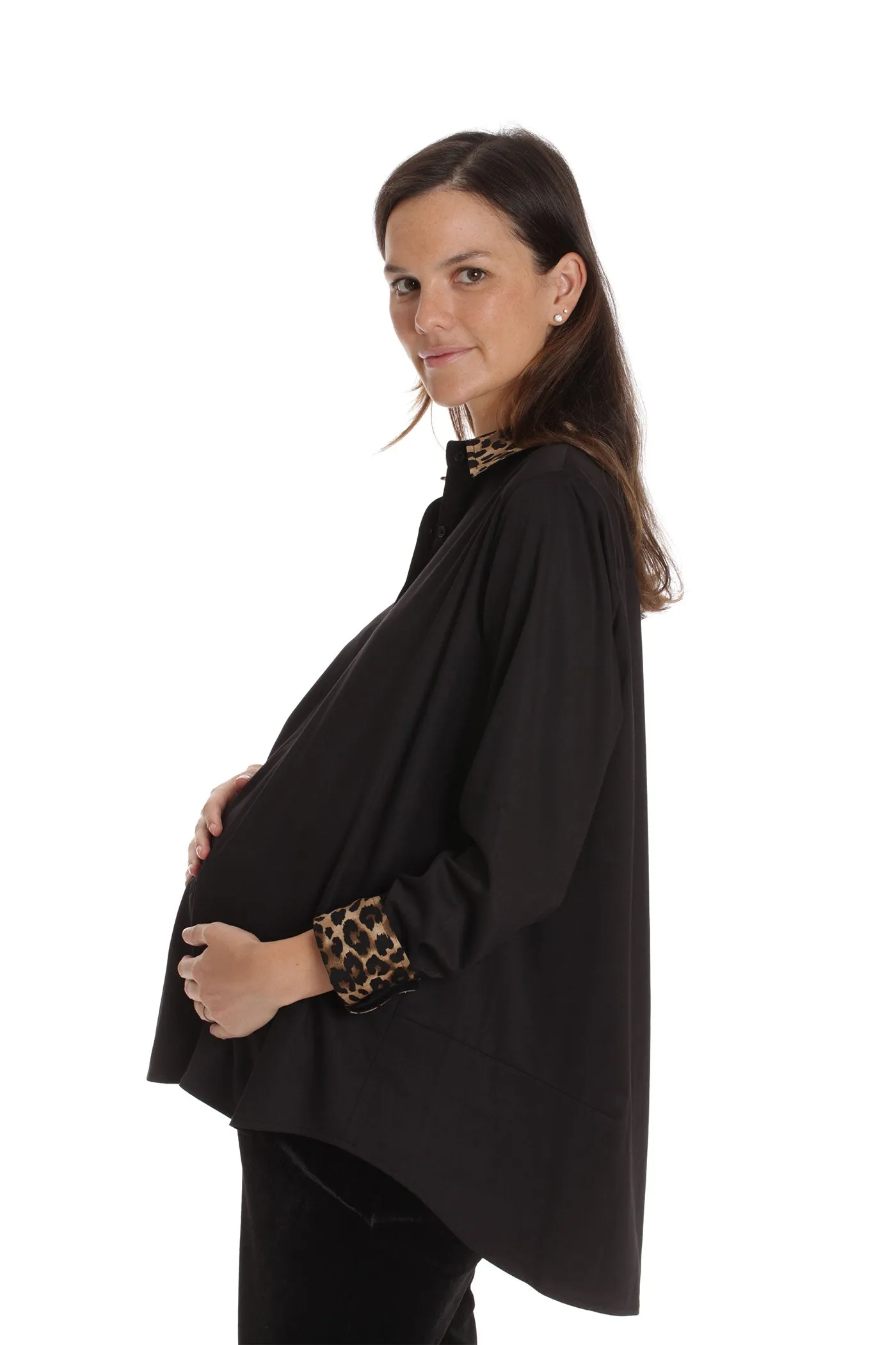 The Rohmi Top - Black Leopard