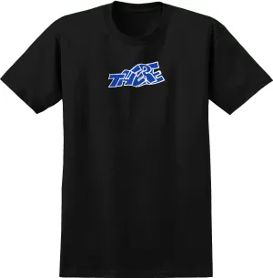 THERE Blocky Embroidered Tee Black/White/Blue