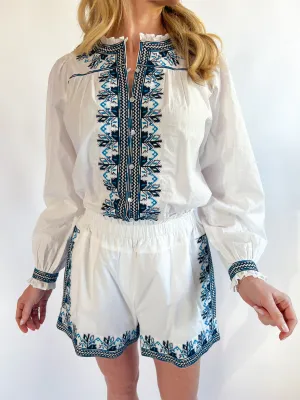 Tia Embroidered Top
