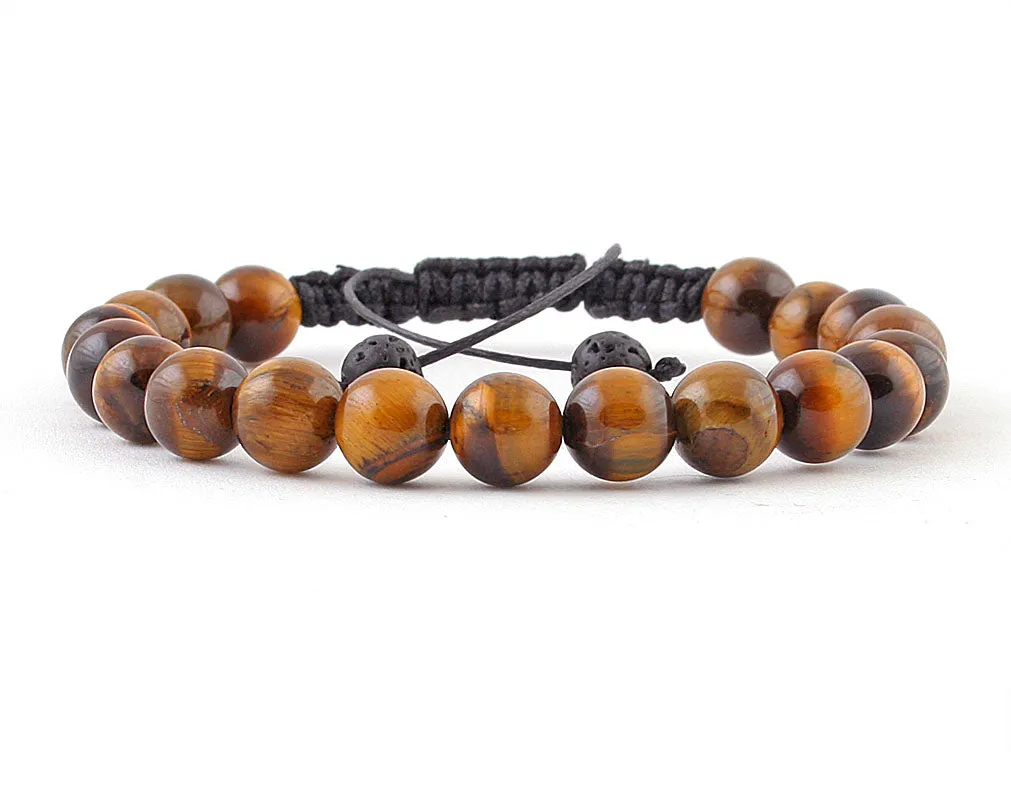Tiger eye macrame bracelet