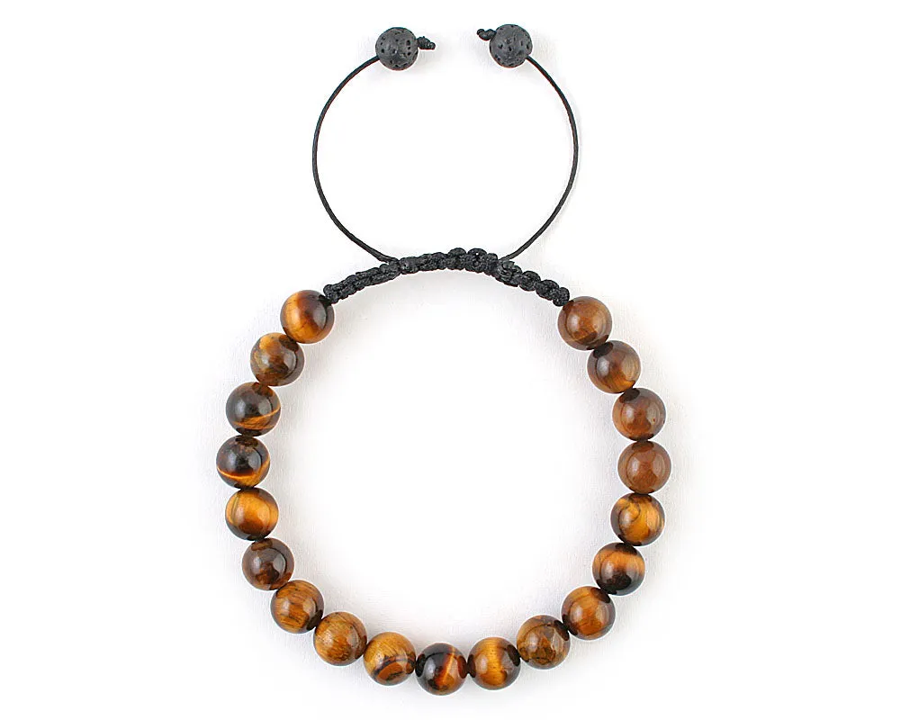 Tiger eye macrame bracelet