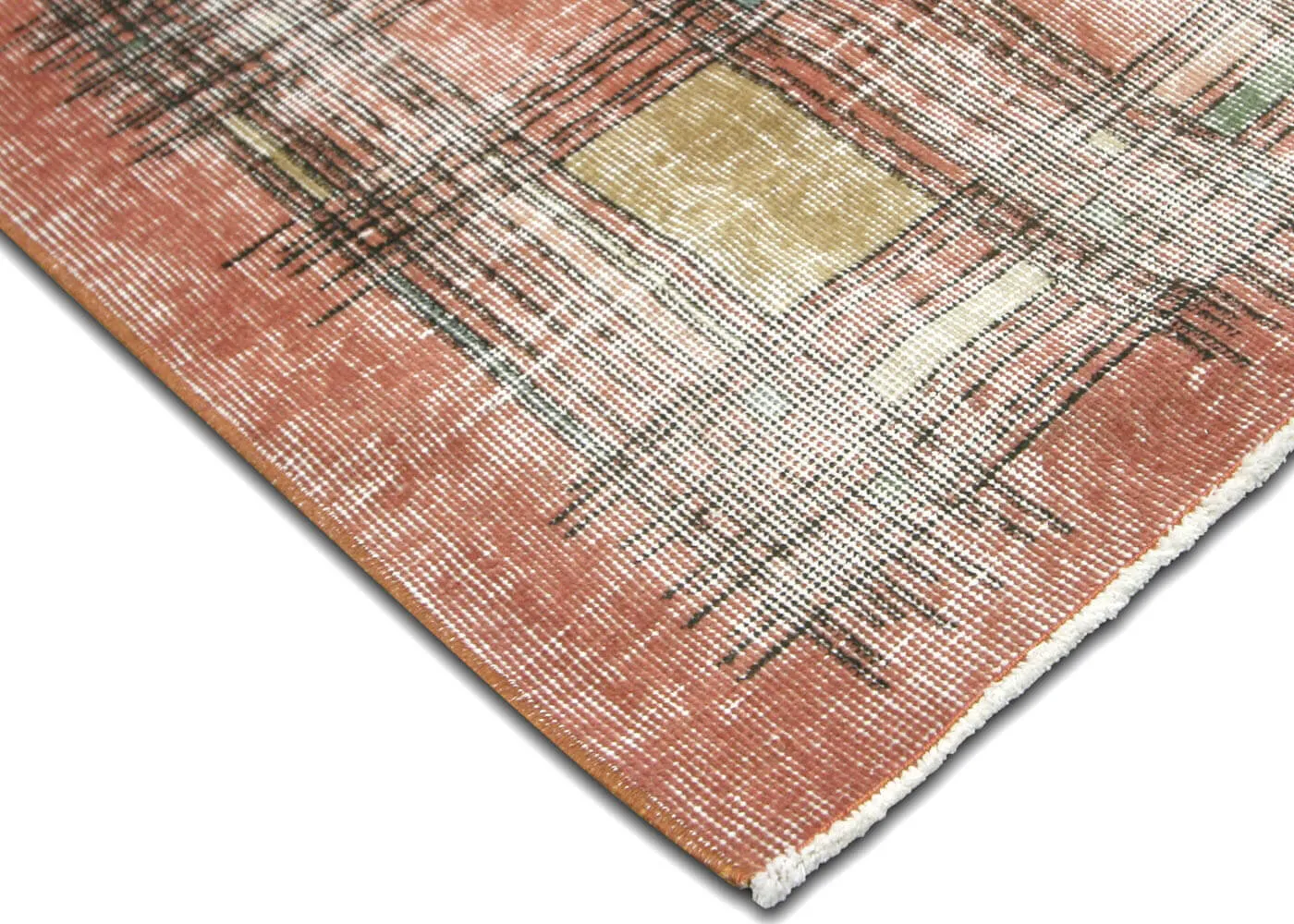 Vintage Turkish Mid-Century-Modern Rug - 6'8" x 9'4"