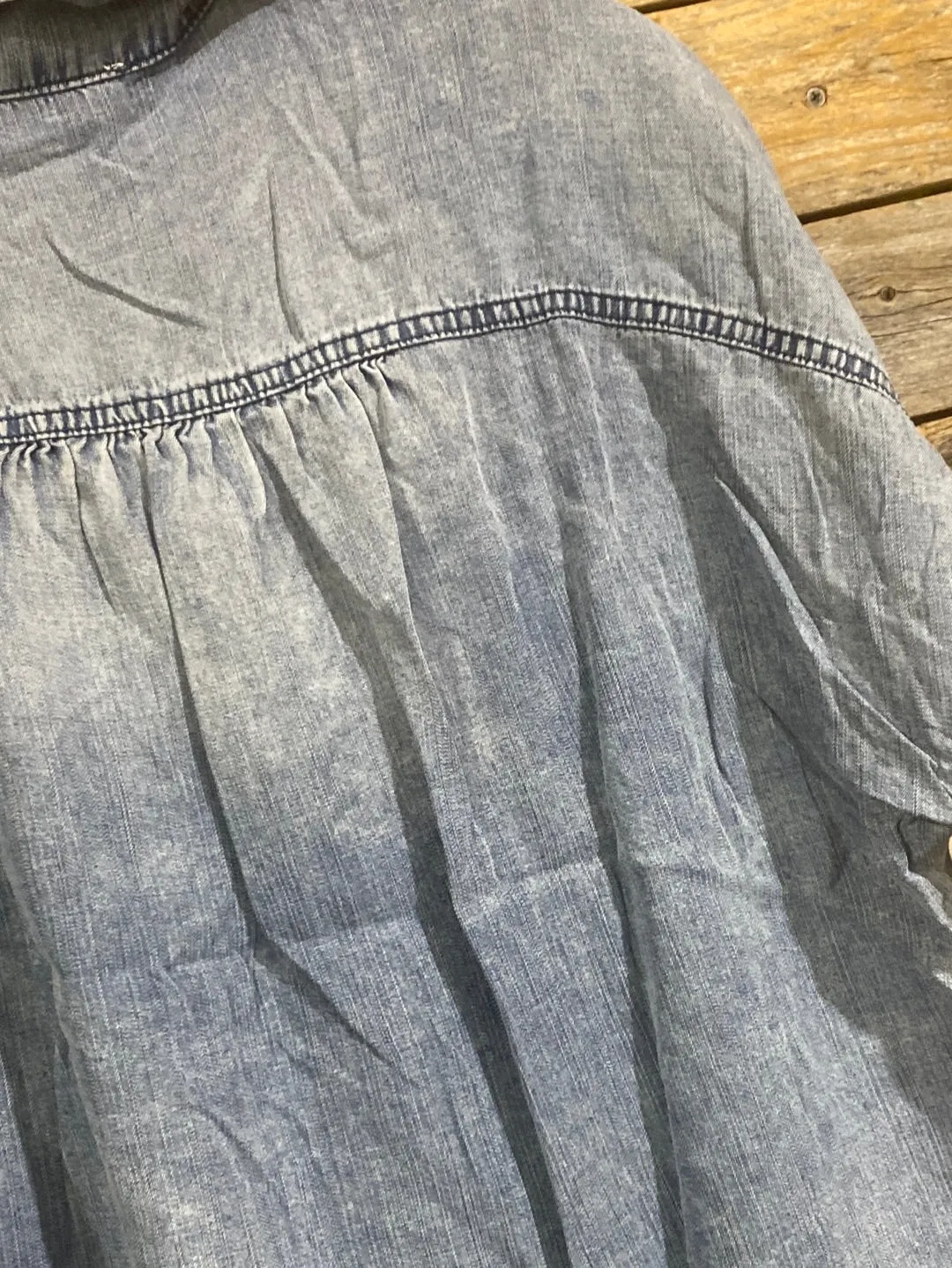 Washed Denim Button Down