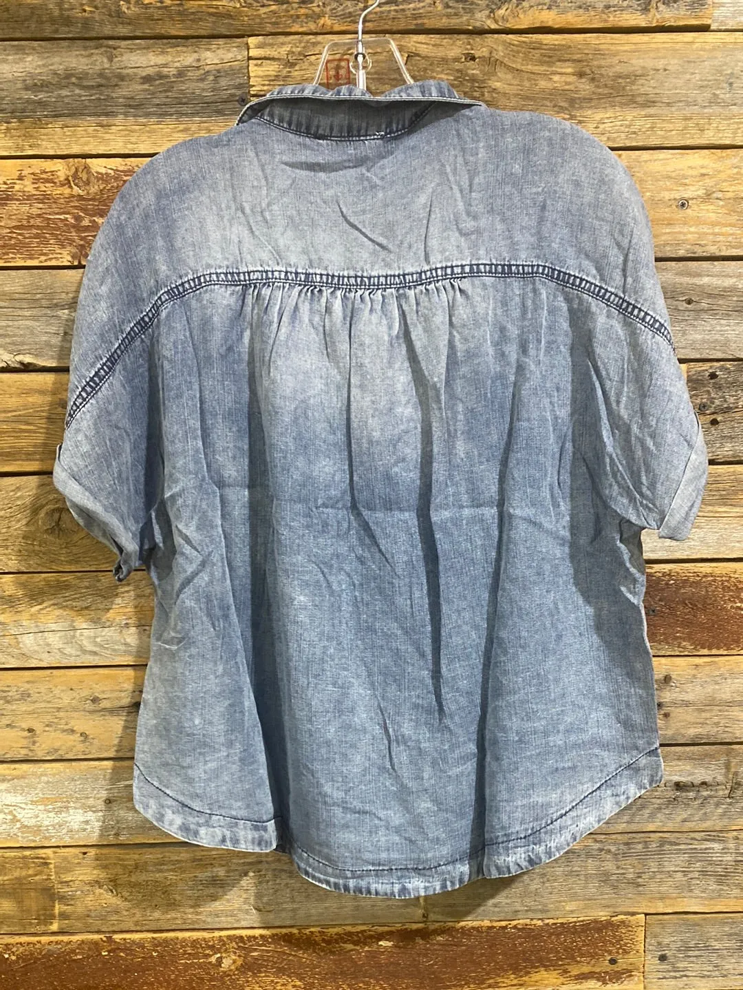 Washed Denim Button Down