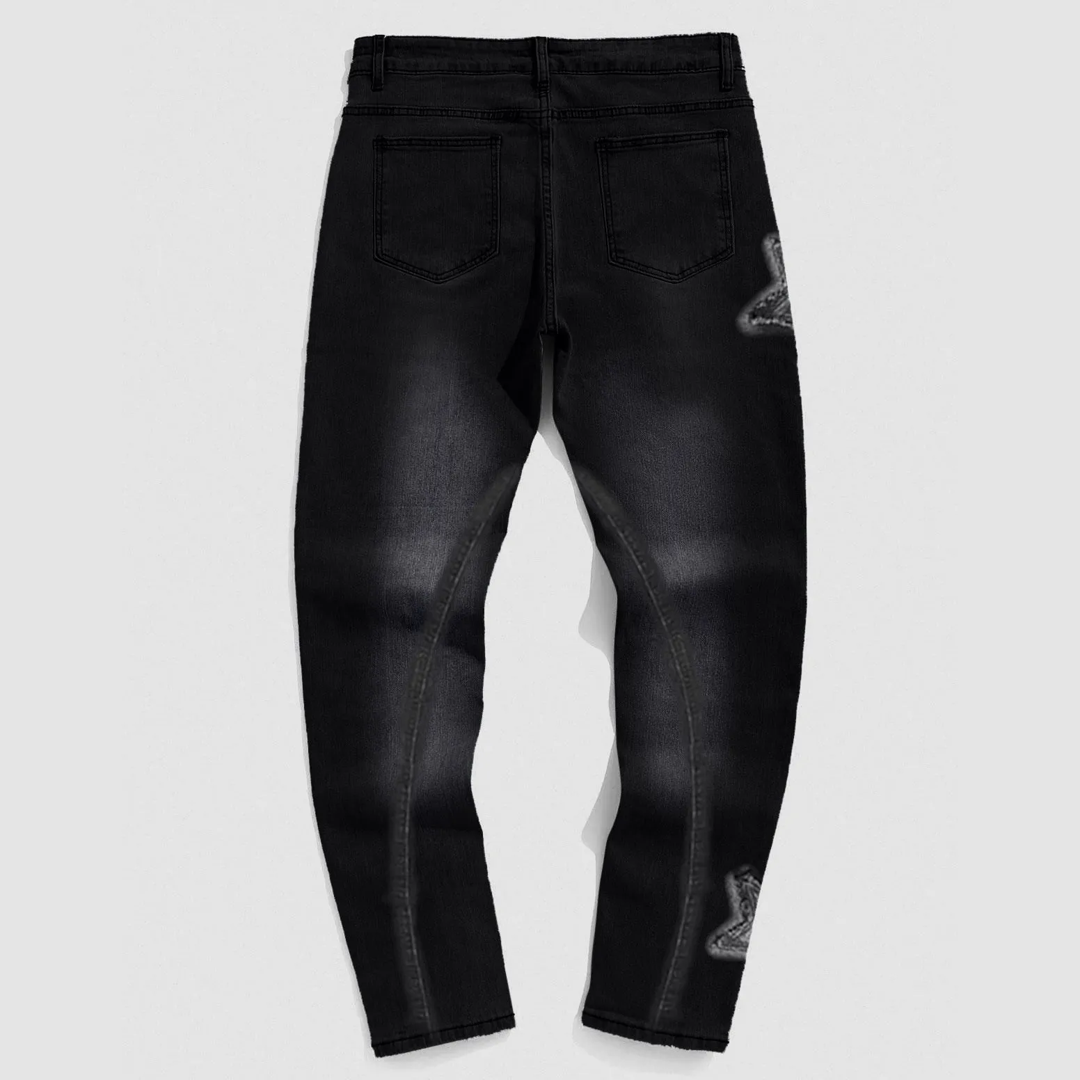 Washed Retro Tide Brand Hugh Denim Trousers