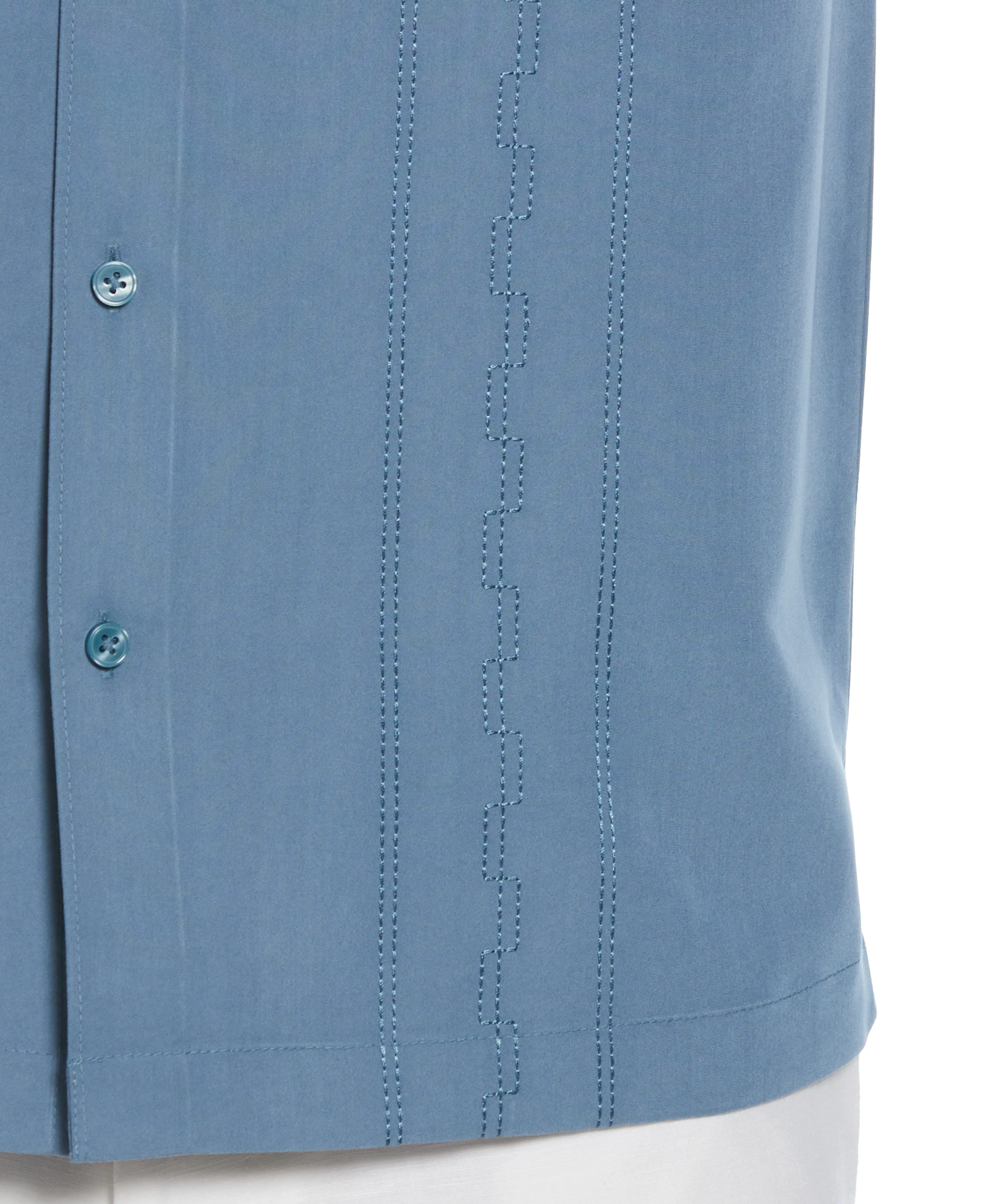 Wide Embroidered Panel Shirt