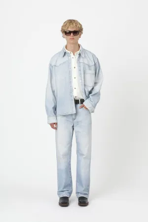 Zayne Printed Blue - Blue Digital Rinse