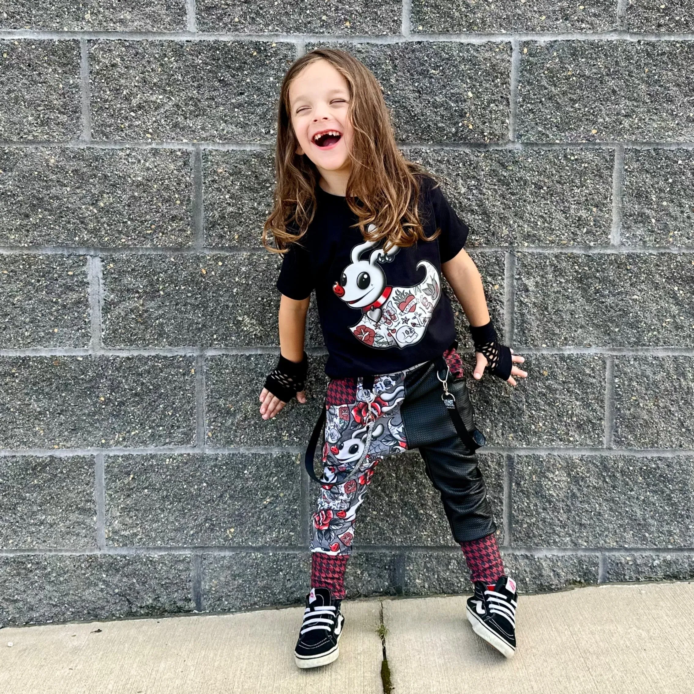Zero the Dog Red and Black  Pants for Boys Girls Harem Jogger Bottoms  Nightmare Before Christmas