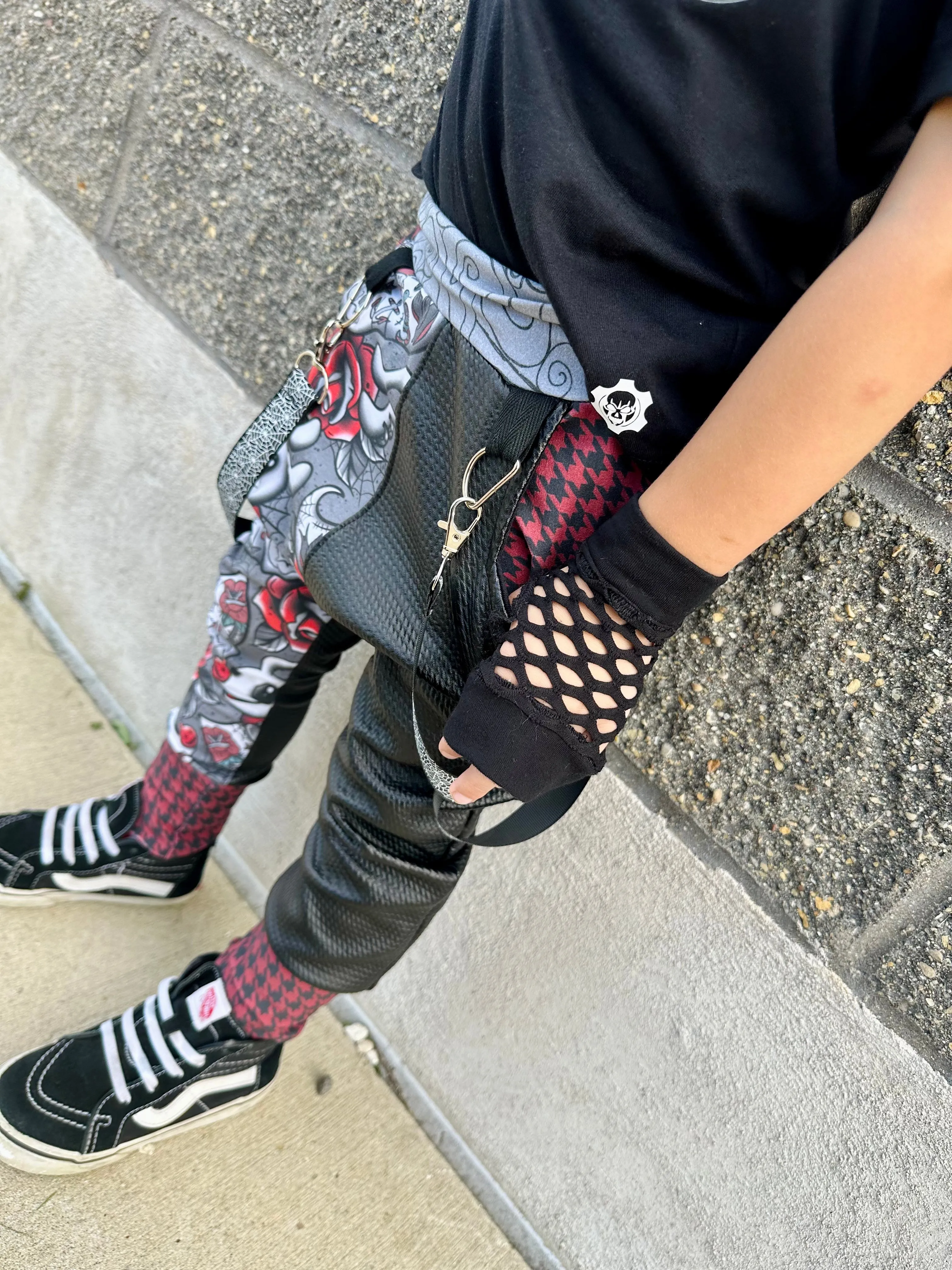 Zero the Dog Red and Black  Pants for Boys Girls Harem Jogger Bottoms  Nightmare Before Christmas