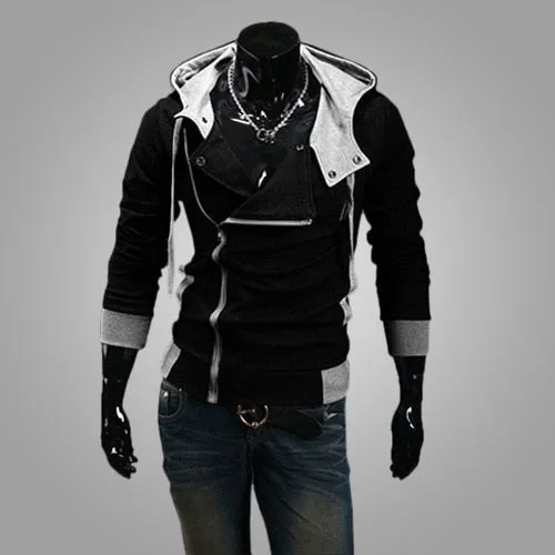 Zipper Cardigan Hoodies Men Fashion Hooded Sweatshirts