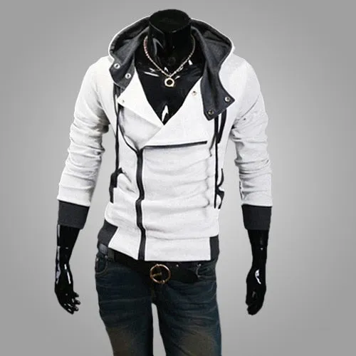 Zipper Cardigan Hoodies Men Fashion Hooded Sweatshirts