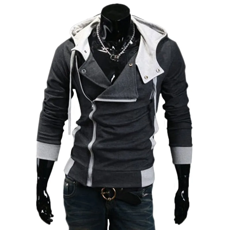Zipper Cardigan Hoodies Men Fashion Hooded Sweatshirts
