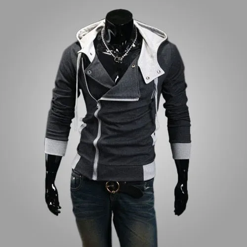 Zipper Cardigan Hoodies Men Fashion Hooded Sweatshirts