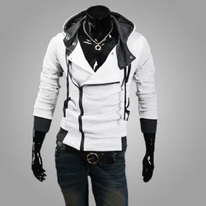 Zipper Cardigan Hoodies Men Fashion Hooded Sweatshirts