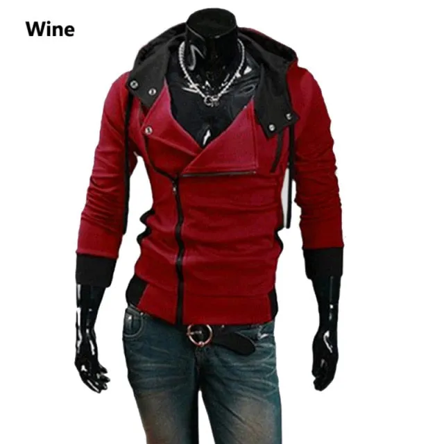 Zipper Cardigan Hoodies Men Fashion Hooded Sweatshirts