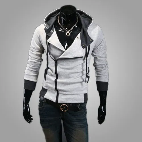 Zipper Cardigan Hoodies Men Fashion Hooded Sweatshirts
