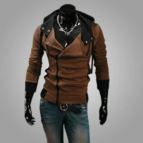 Zipper Cardigan Hoodies Men Fashion Hooded Sweatshirts